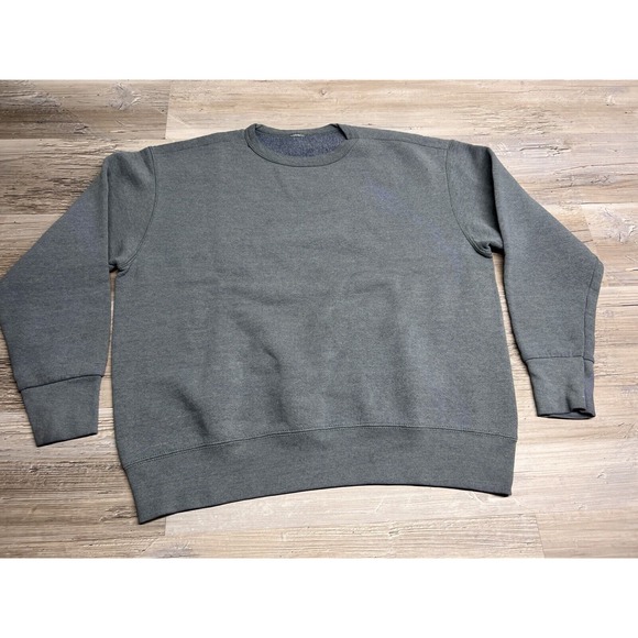 The Unbranded Brand Other - Vintage 90s Y2K Blank Boxy Fit Crewneck Sweatshirt‎ Faded Teal Moss Green Size L